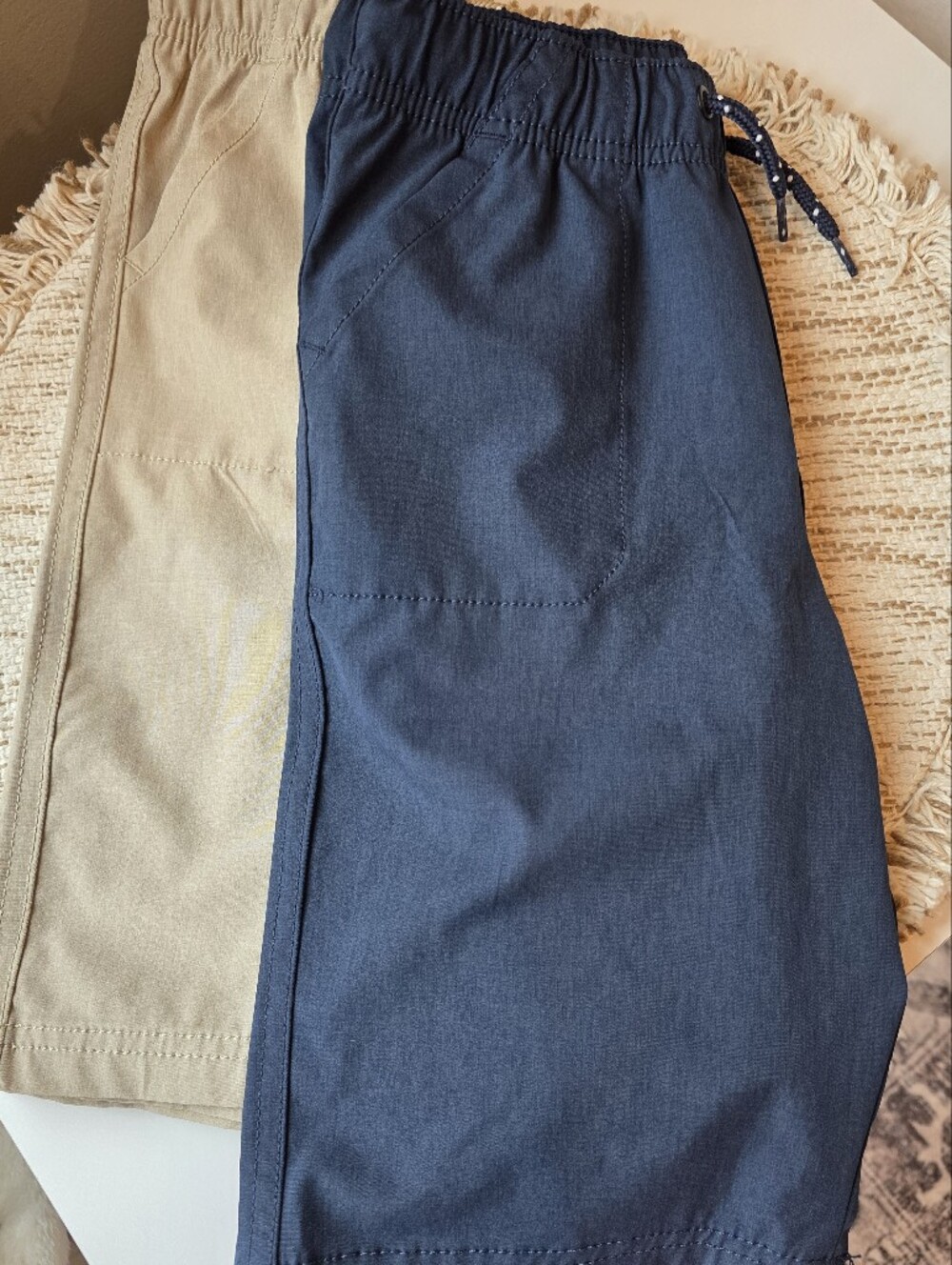 jumping beans Beige and Navy Blue Kids Boys Shorts Size 7